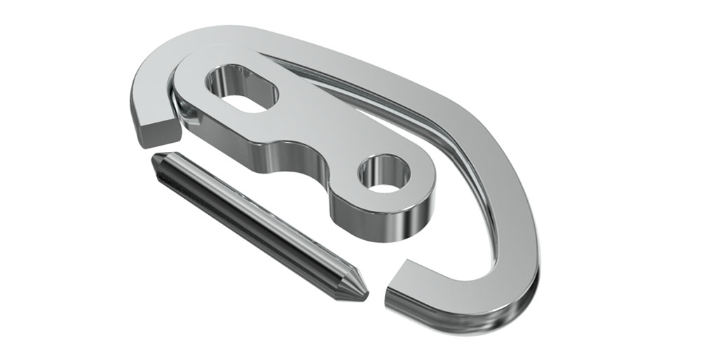 snodo tendo completo acciaio - produzione accessori per forme di calzature